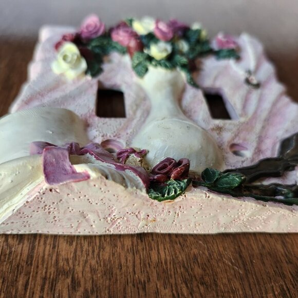 LOVELY Vintage Wall Switch Plate Cover Victorian Dressing Room Look - Picture 4 of 5